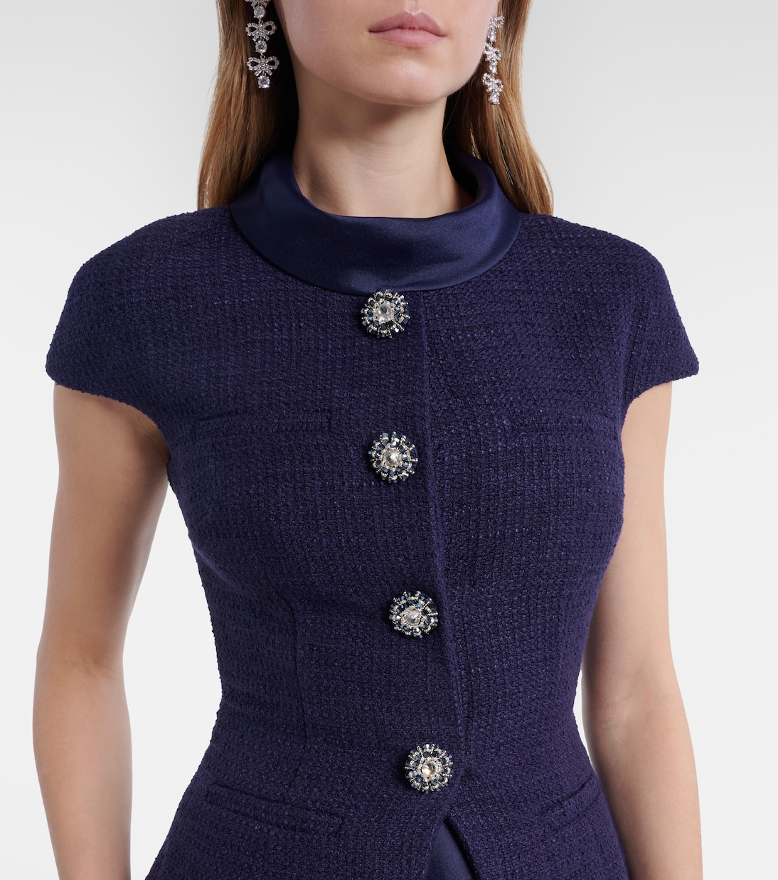 Midikleid aus Bouclé | Self-Portrait