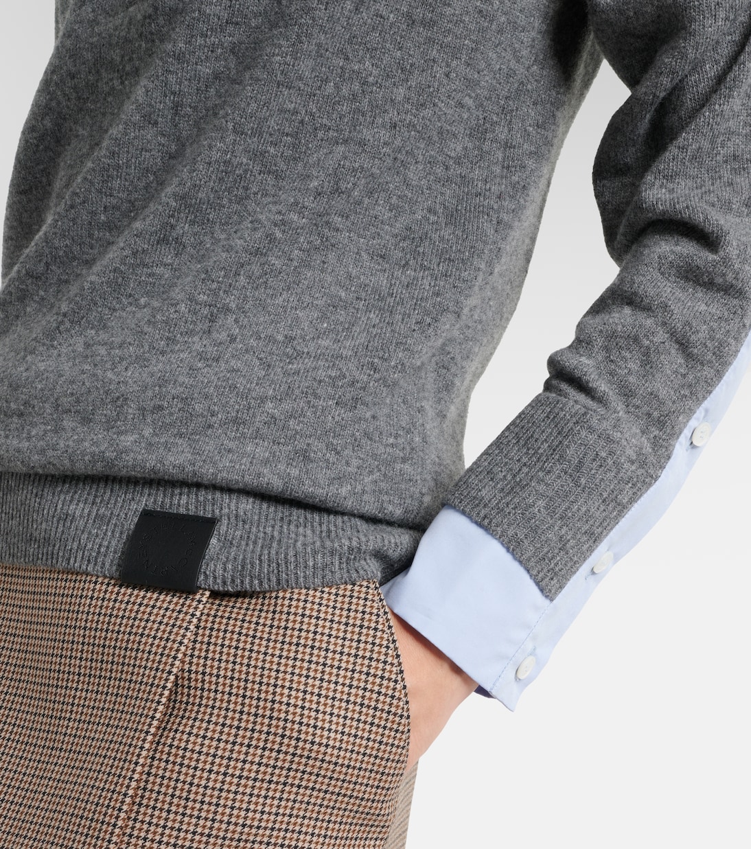 Layered virgin wool polo sweater | Stella McCartney