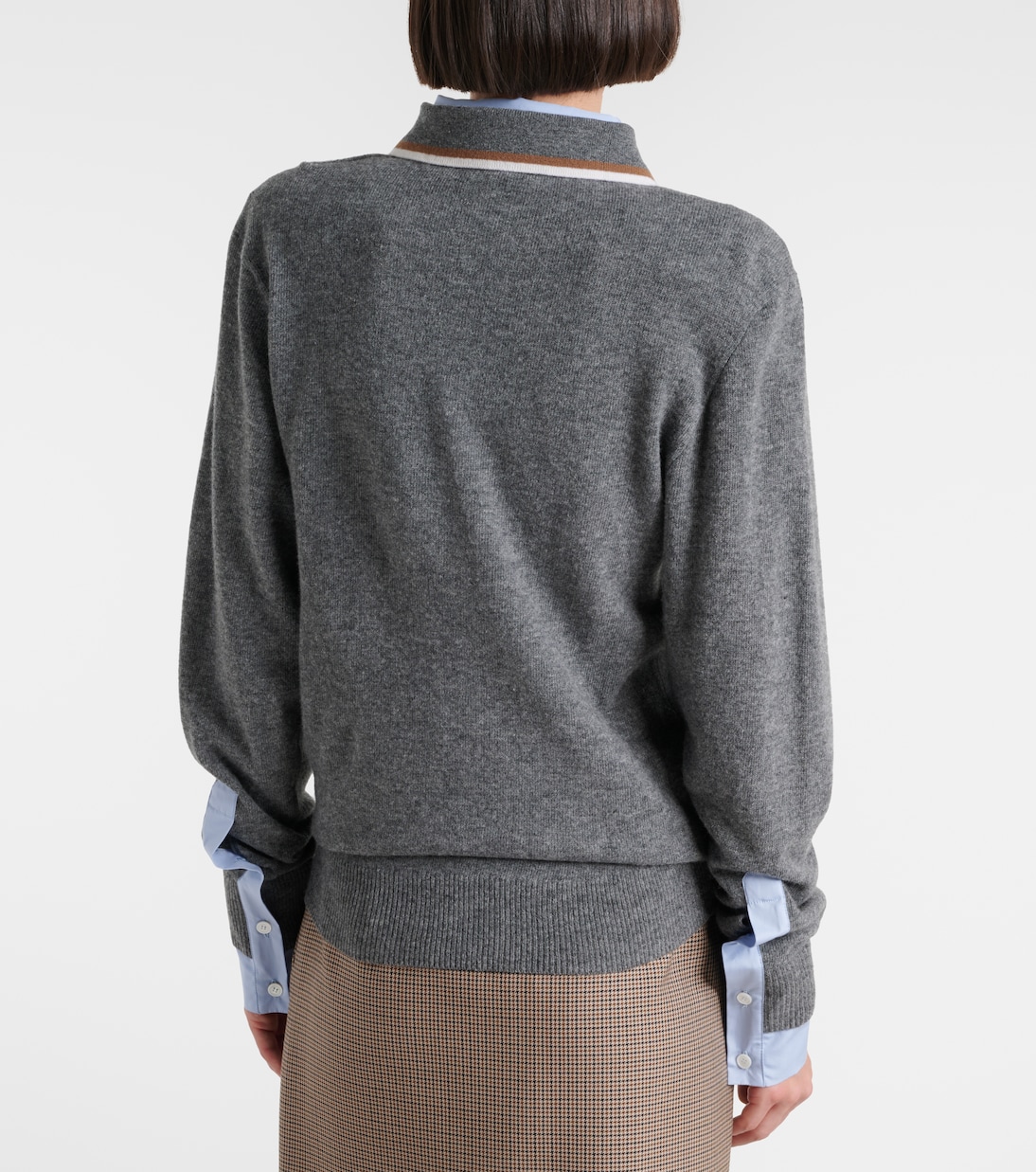 Layered virgin wool polo sweater | Stella McCartney