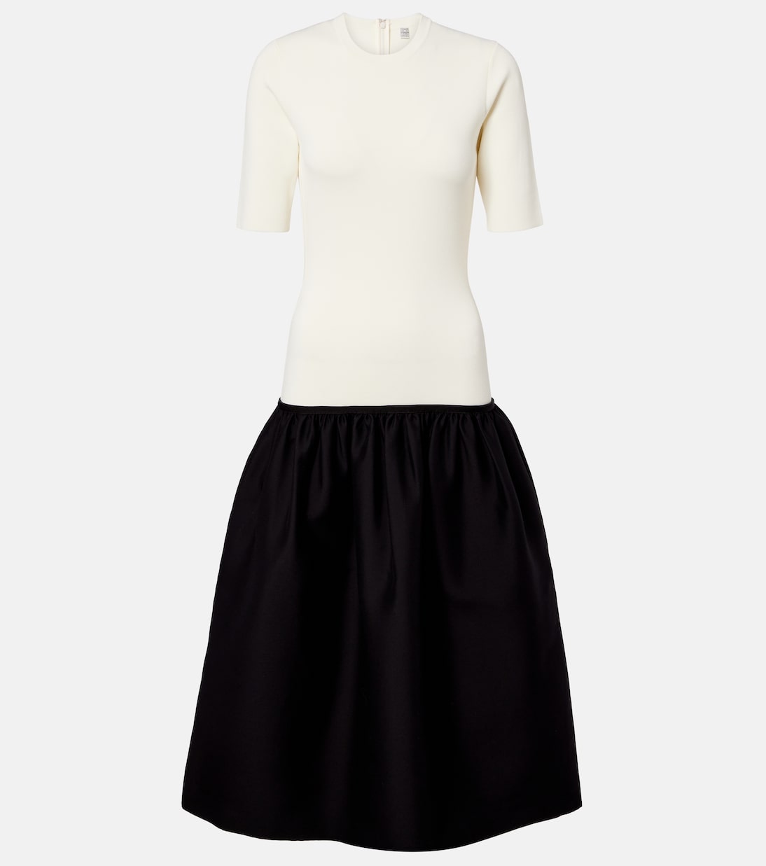 Midikleid aus Wolle und Seide | Toteme