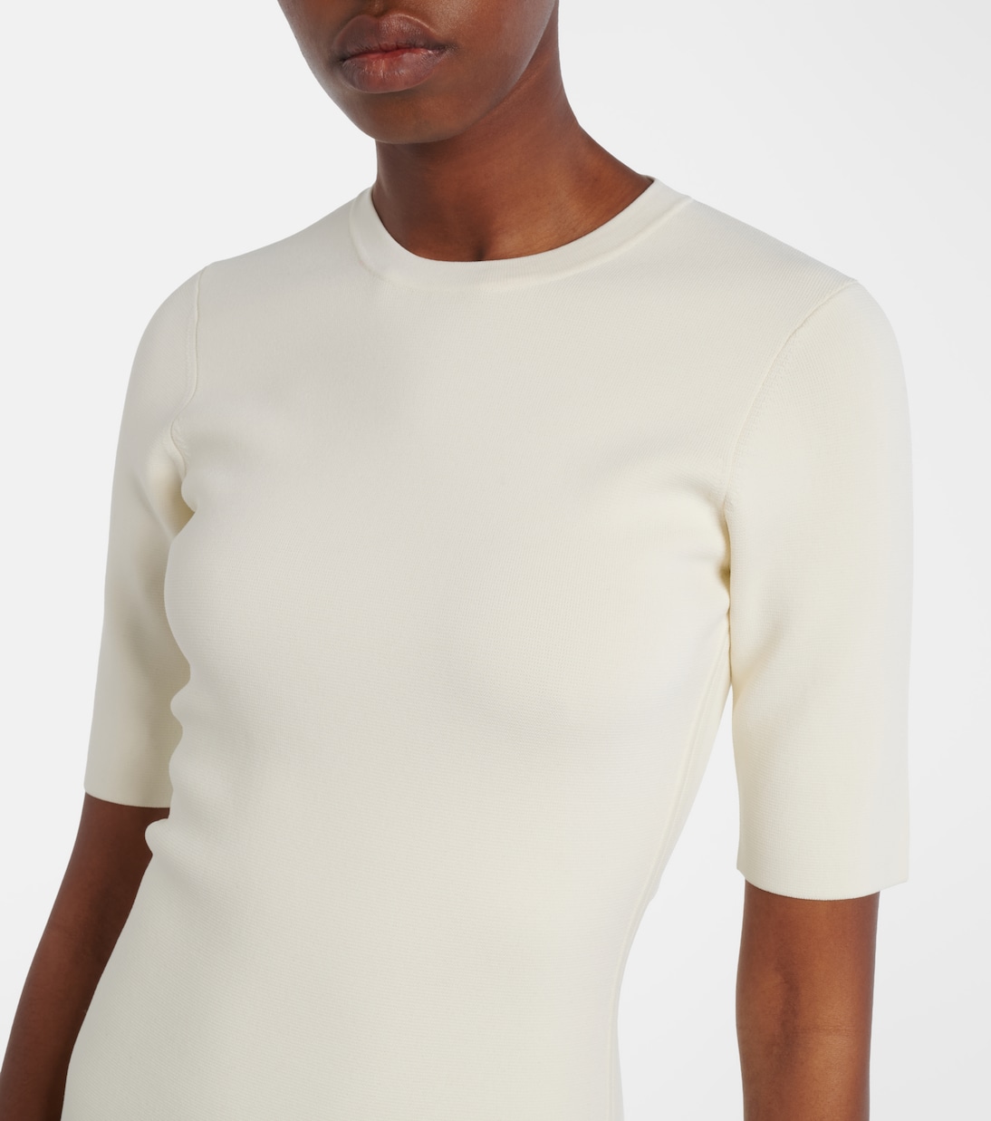 Midikleid aus Wolle und Seide | Toteme