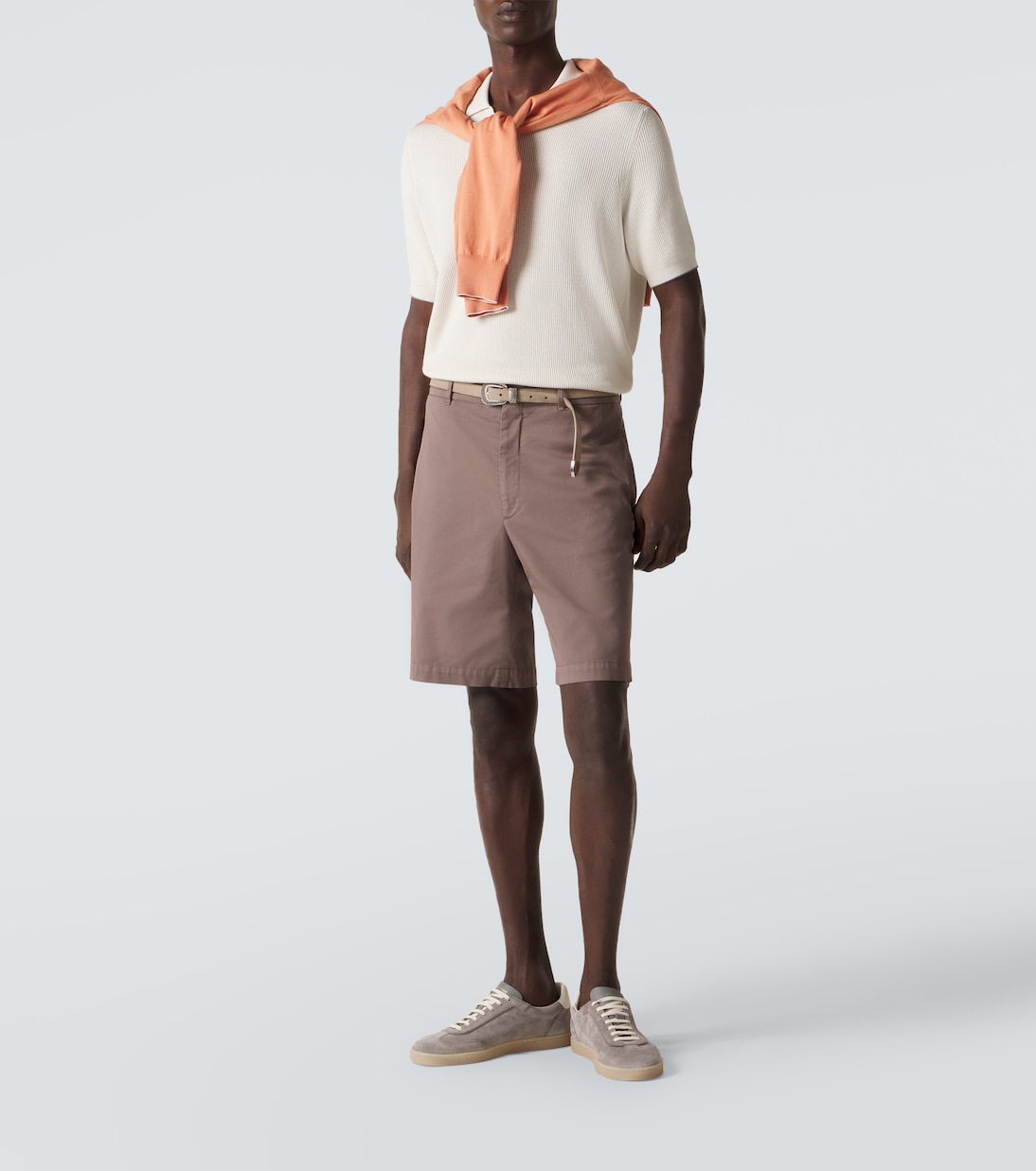 Cotton-blend Bermuda shorts | Brunello Cucinelli