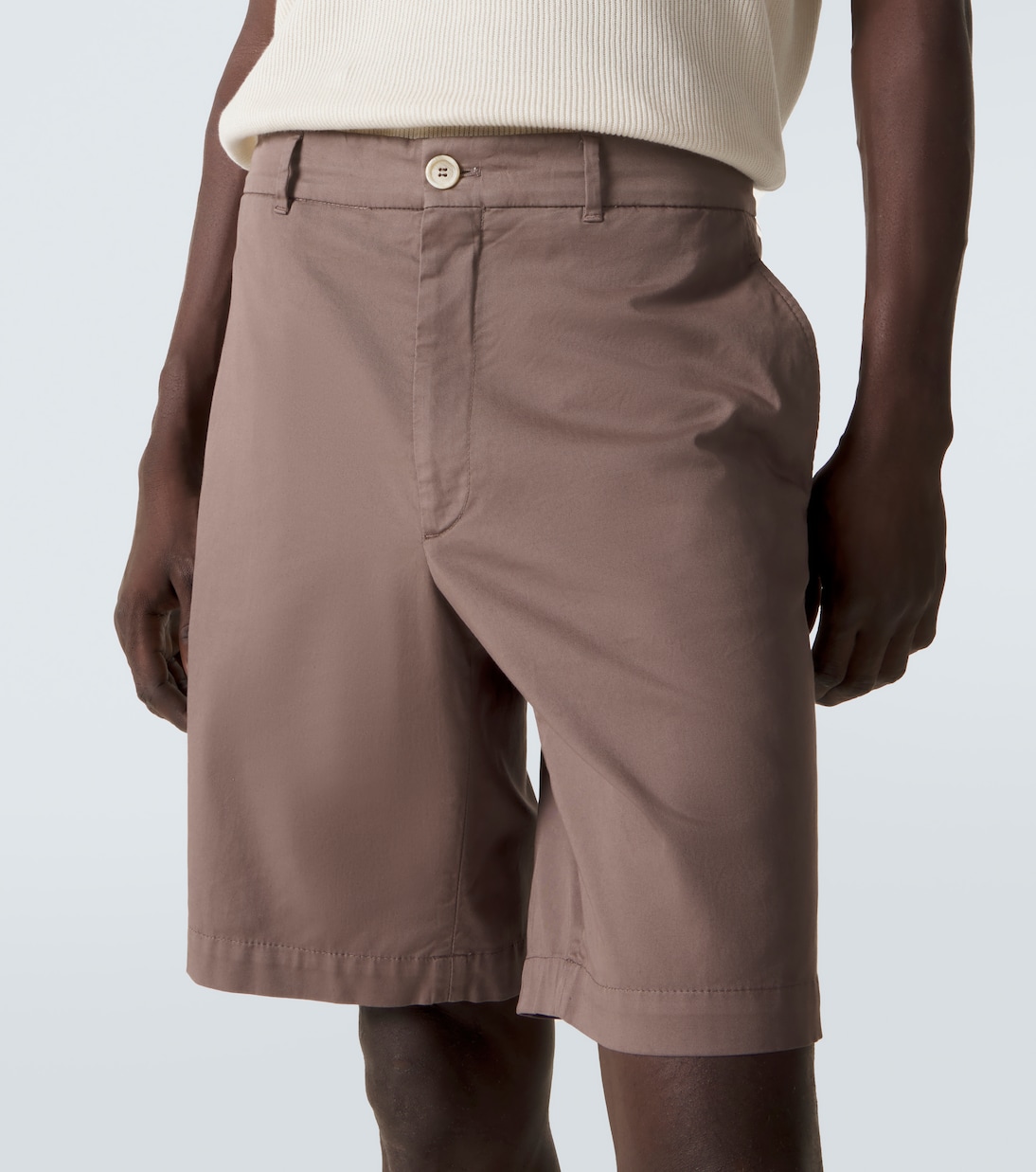 Cotton-blend Bermuda shorts | Brunello Cucinelli