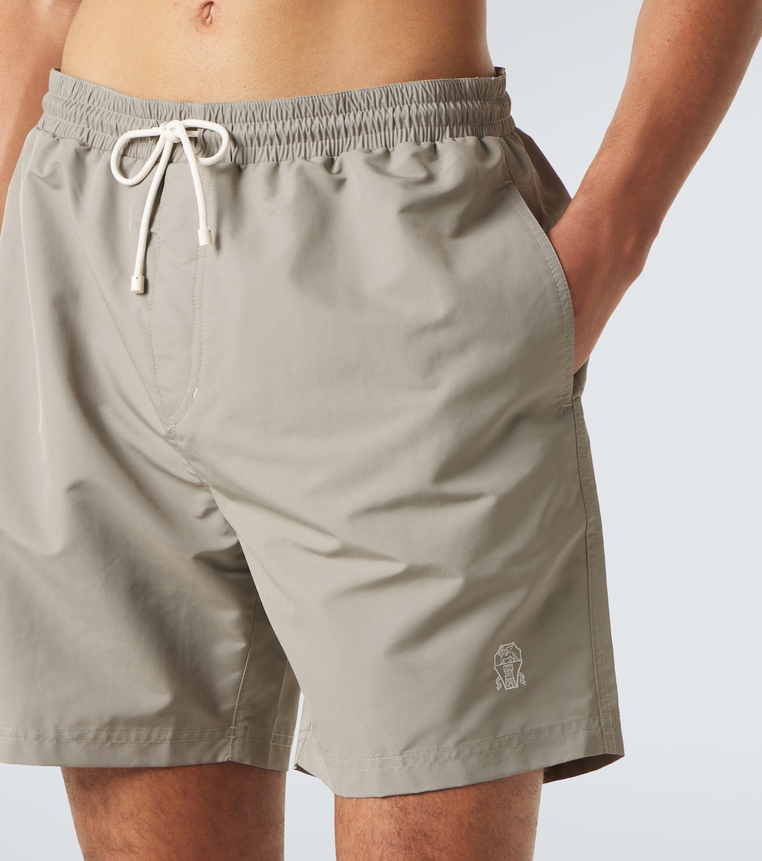 Logo swim trunks | Brunello Cucinelli