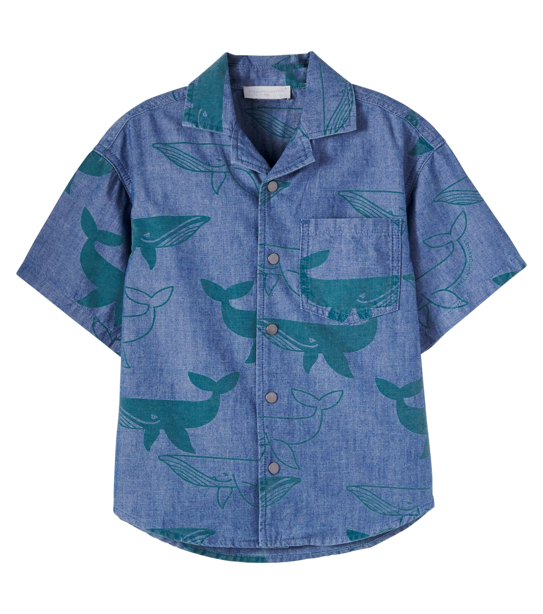 Bedrucktes Hemd aus Denim | Stella McCartney Kids