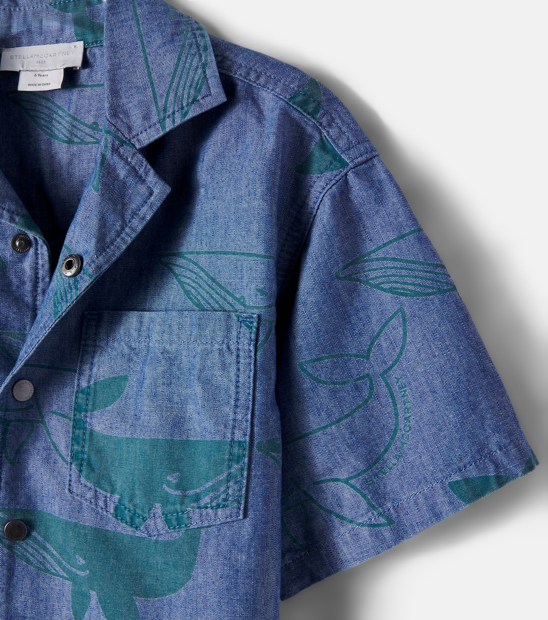 Bedrucktes Hemd aus Denim | Stella McCartney Kids