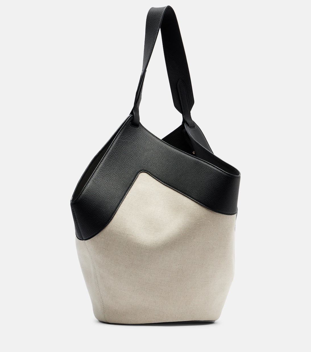 Borsa Lotus Medium in canvas con pelle | Khaite