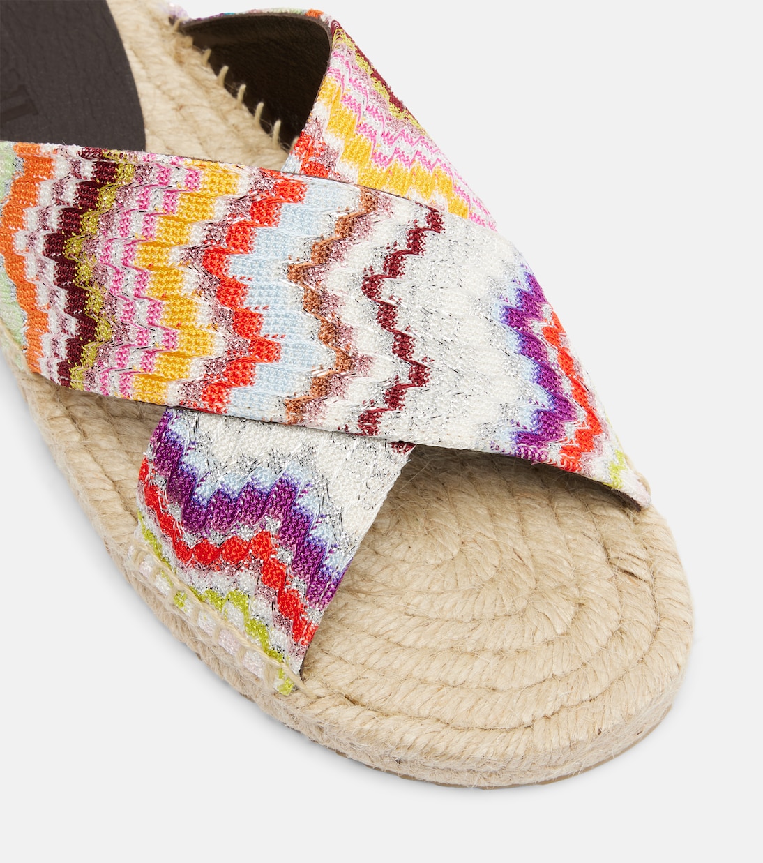Harlow Zigzag lamé espadrille sandals | Missoni