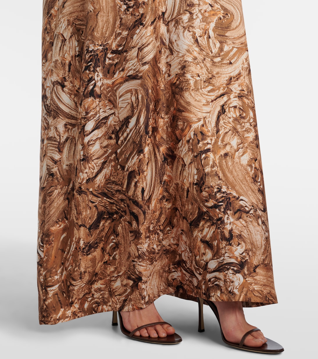 Robe longue Maroso en soie à ornements | Max Mara