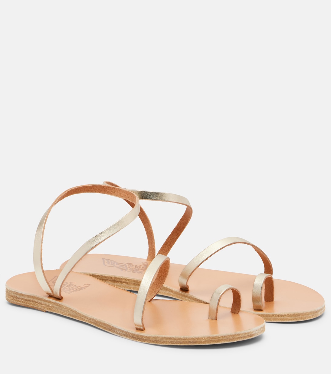 Metallic leather sandals | Ancient Greek Sandals