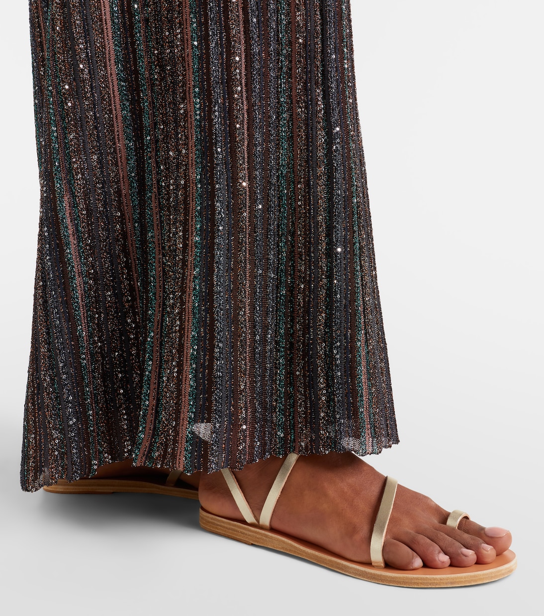 Metallic leather sandals | Ancient Greek Sandals