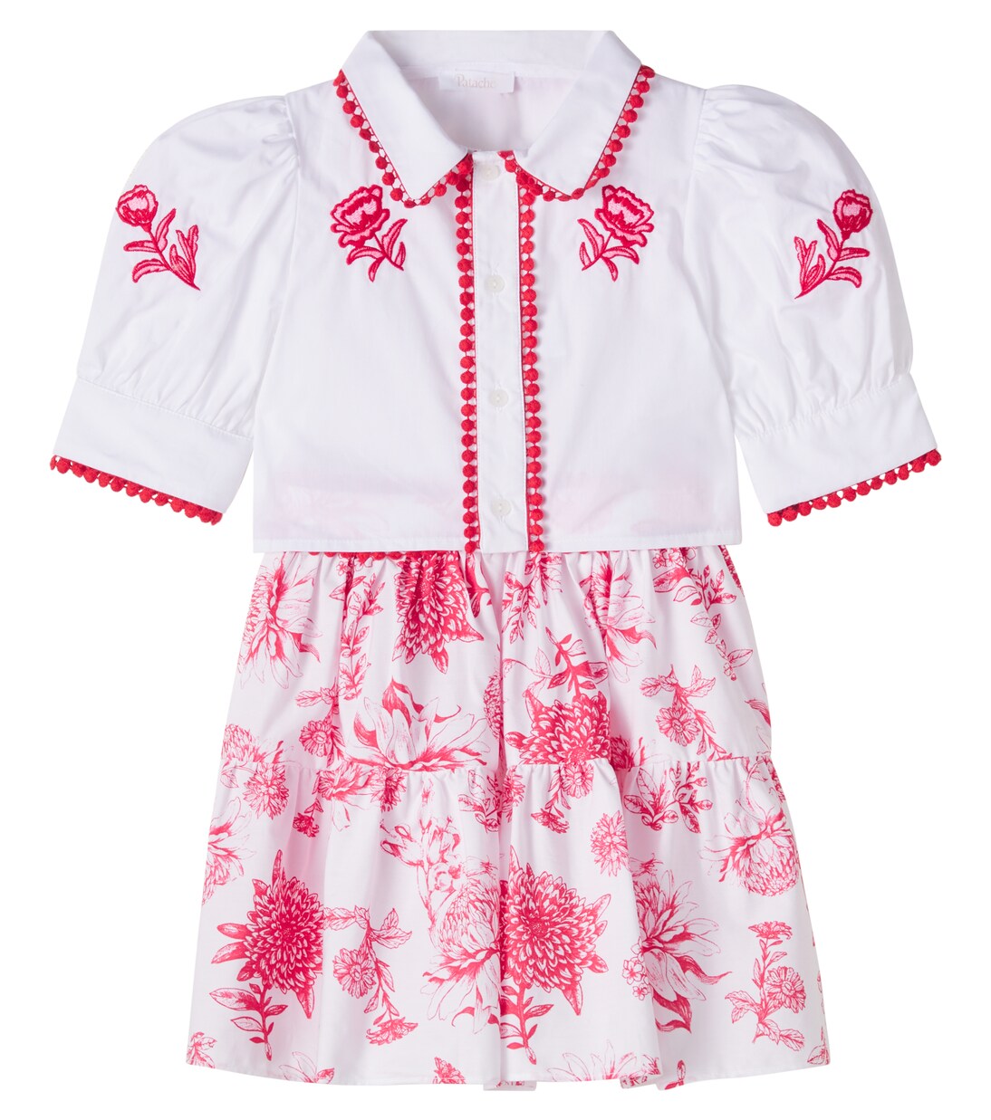 Cotton shirt and skirt set | Patachou