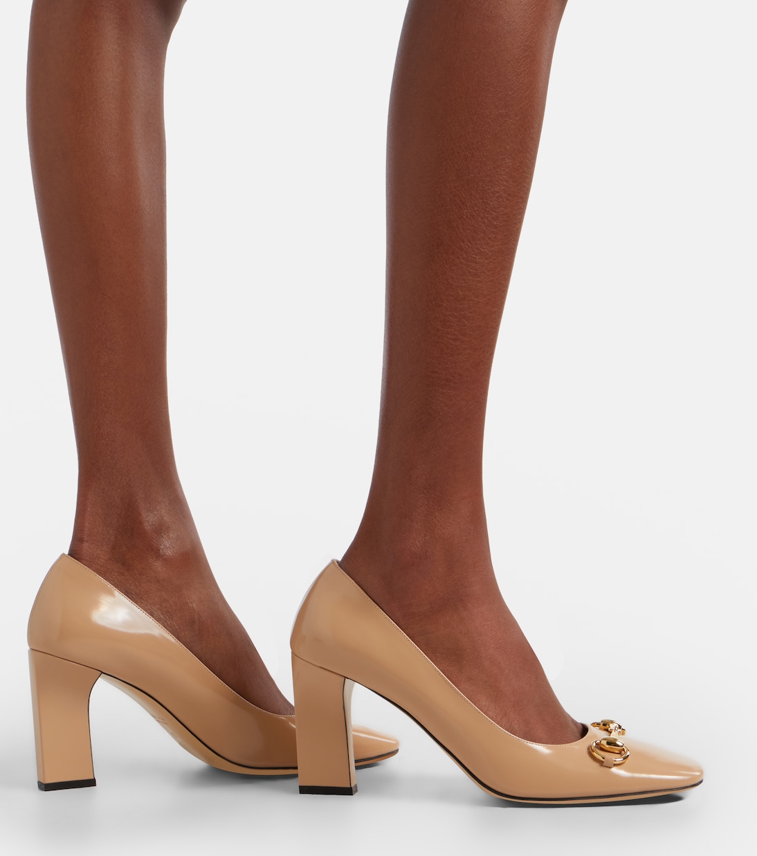 Signora Horsebit leather pumps | Gucci