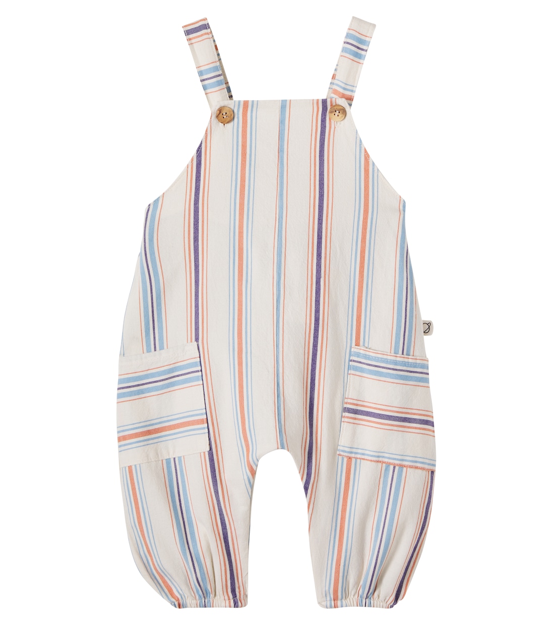 Baby Ranger striped cotton overalls | Cozmo