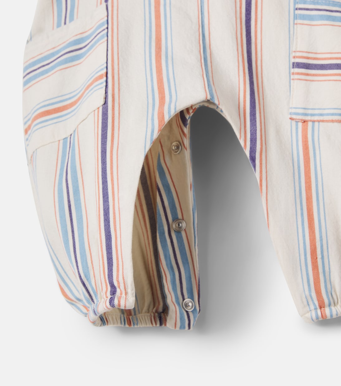 Baby Ranger striped cotton overalls | Cozmo