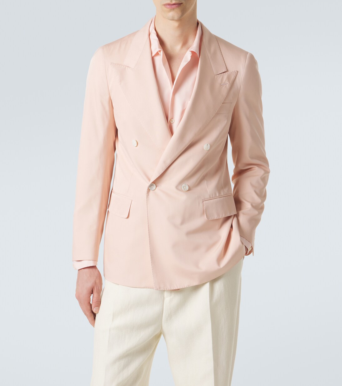Richard double-breasted silk blazer | Umit Benan