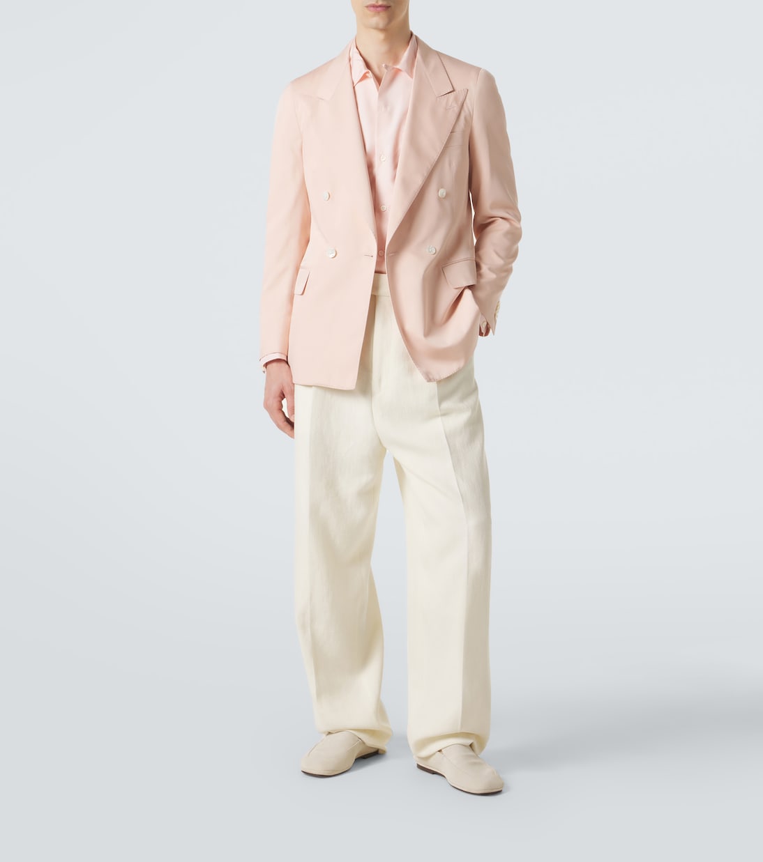 Richard double-breasted silk blazer | Umit Benan