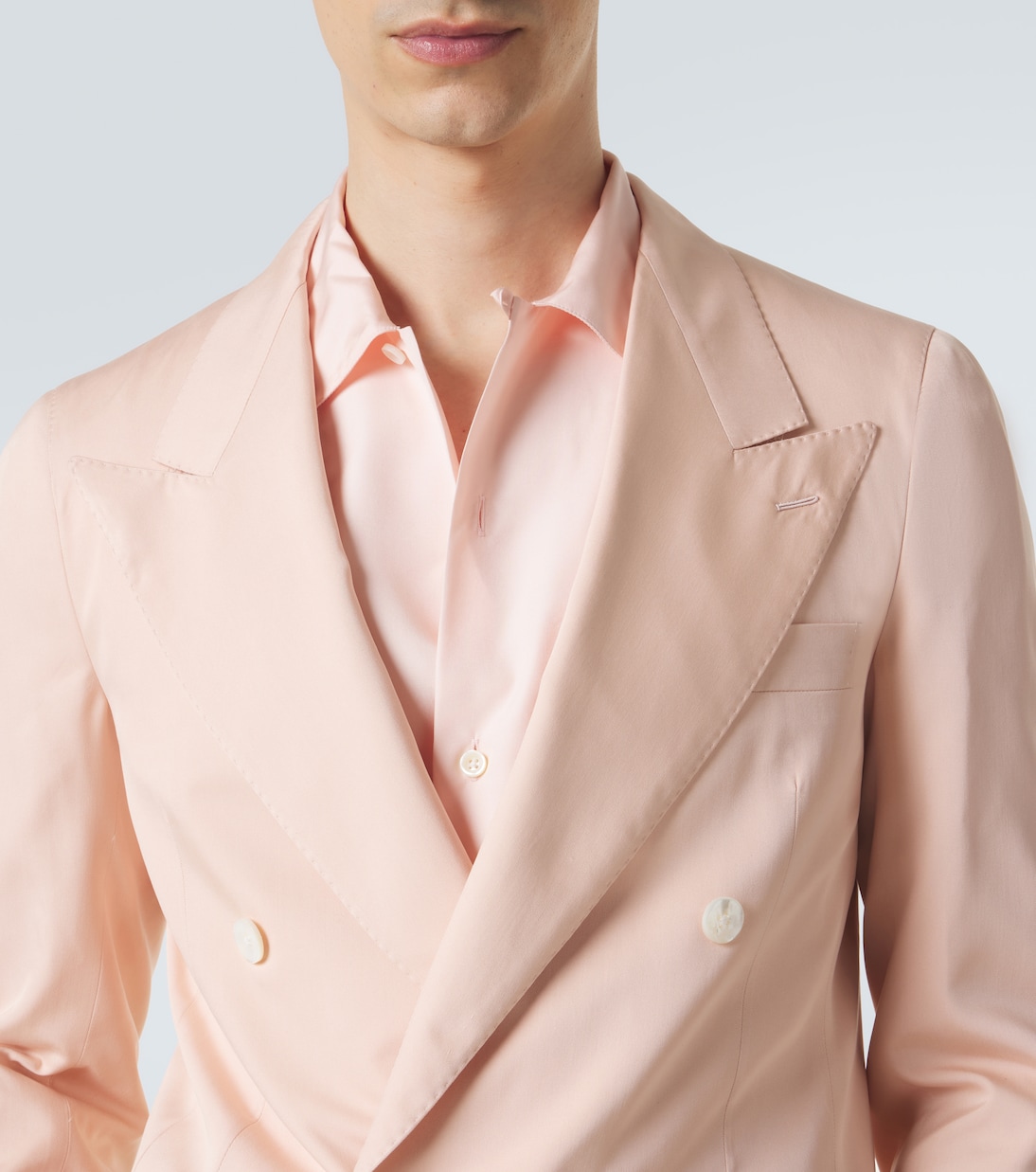 Richard double-breasted silk blazer | Umit Benan