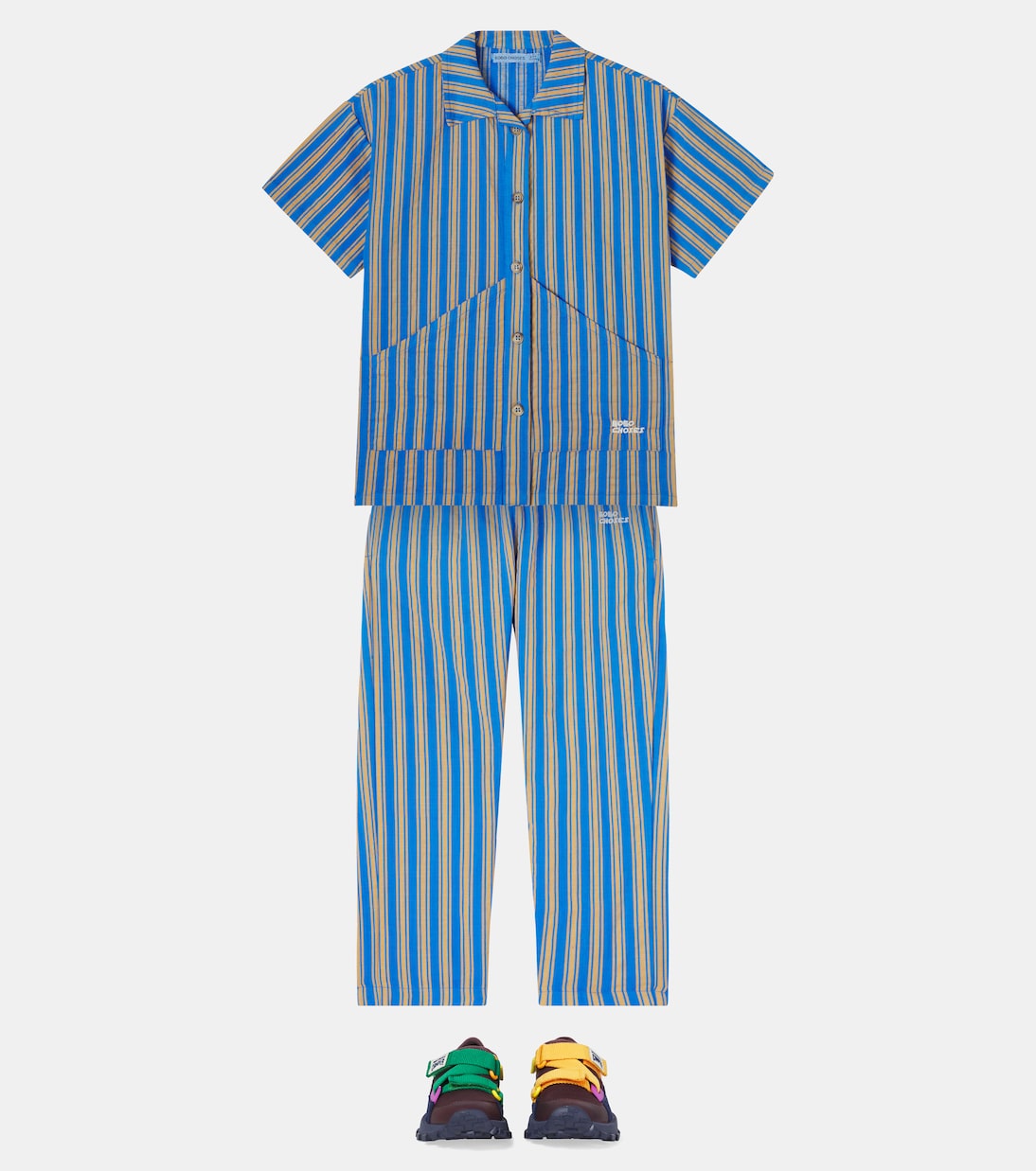 Pantalon New Hairline rayé en coton | Bobo Choses