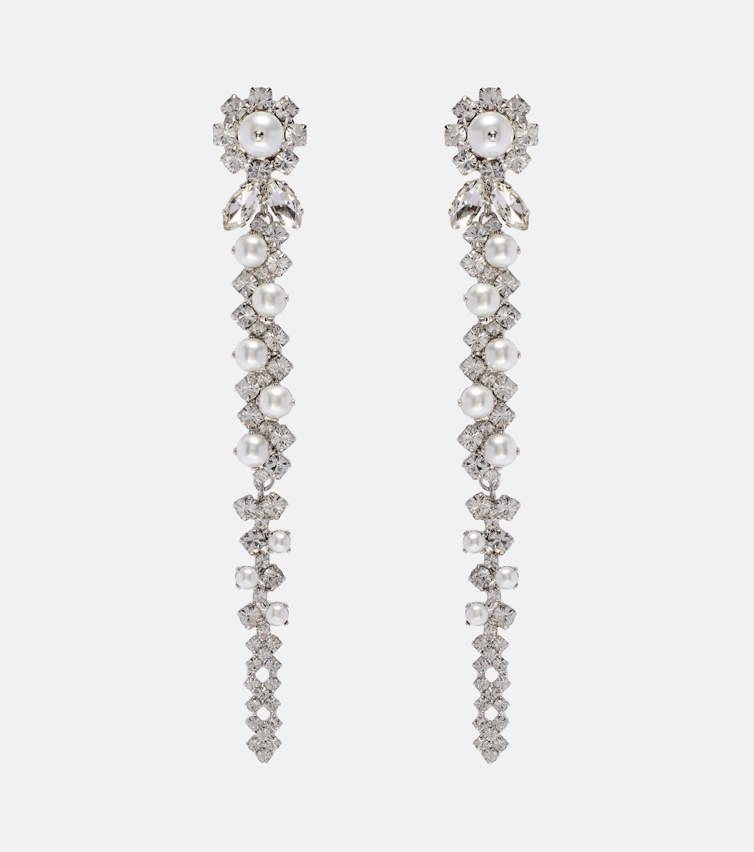 Embellished faux pearl drop earrings | Simone Rocha
