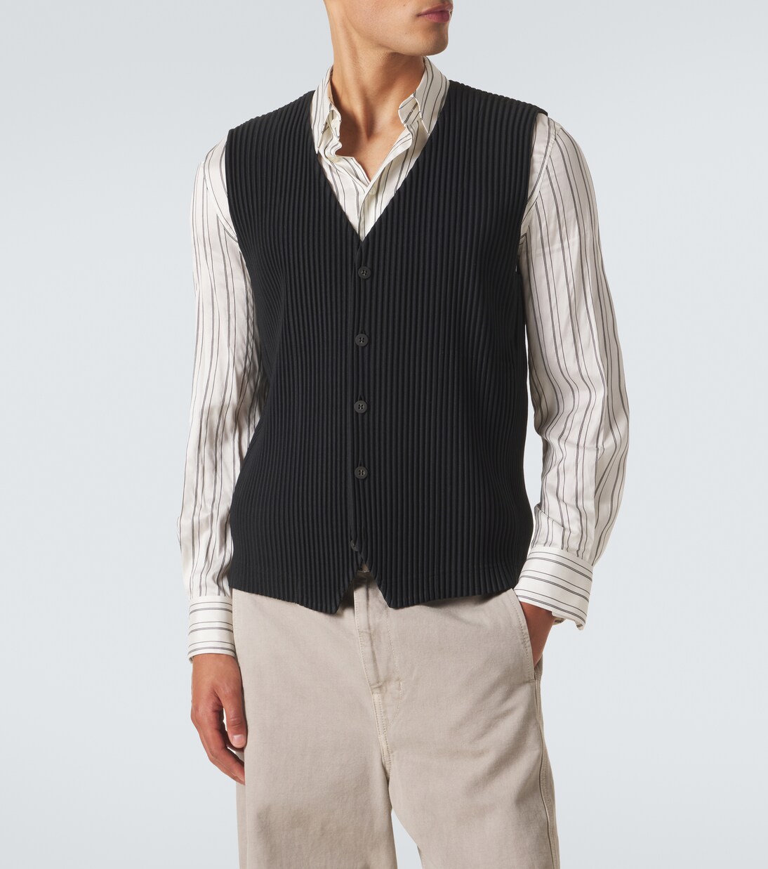 Basics pleated vest | Homme Plissé Issey Miyake