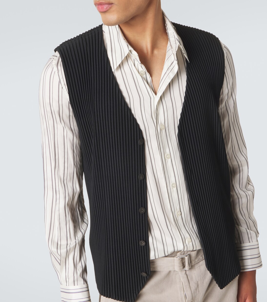 Basics pleated vest | Homme Plissé Issey Miyake