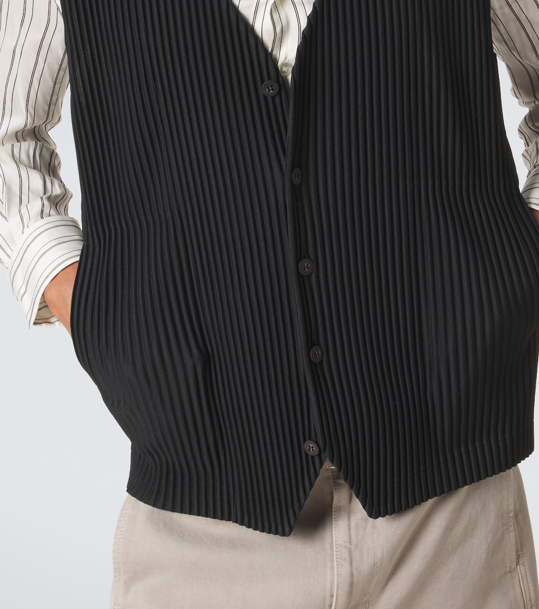Basics pleated vest | Homme Plissé Issey Miyake