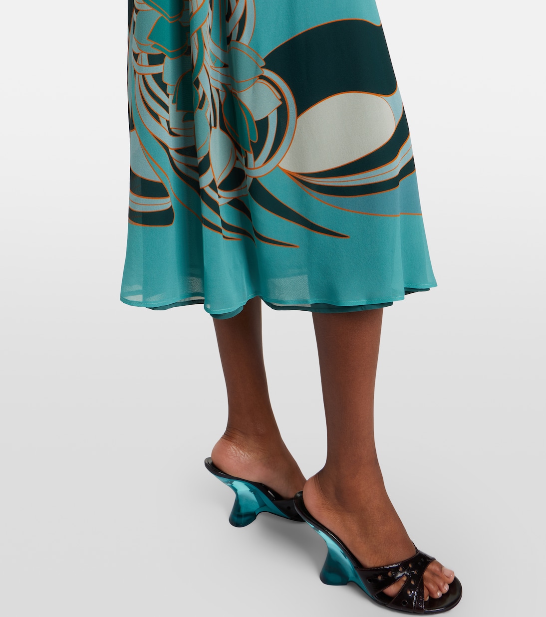 Midikleid Magnifico aus Seiden-Twill | La DoubleJ