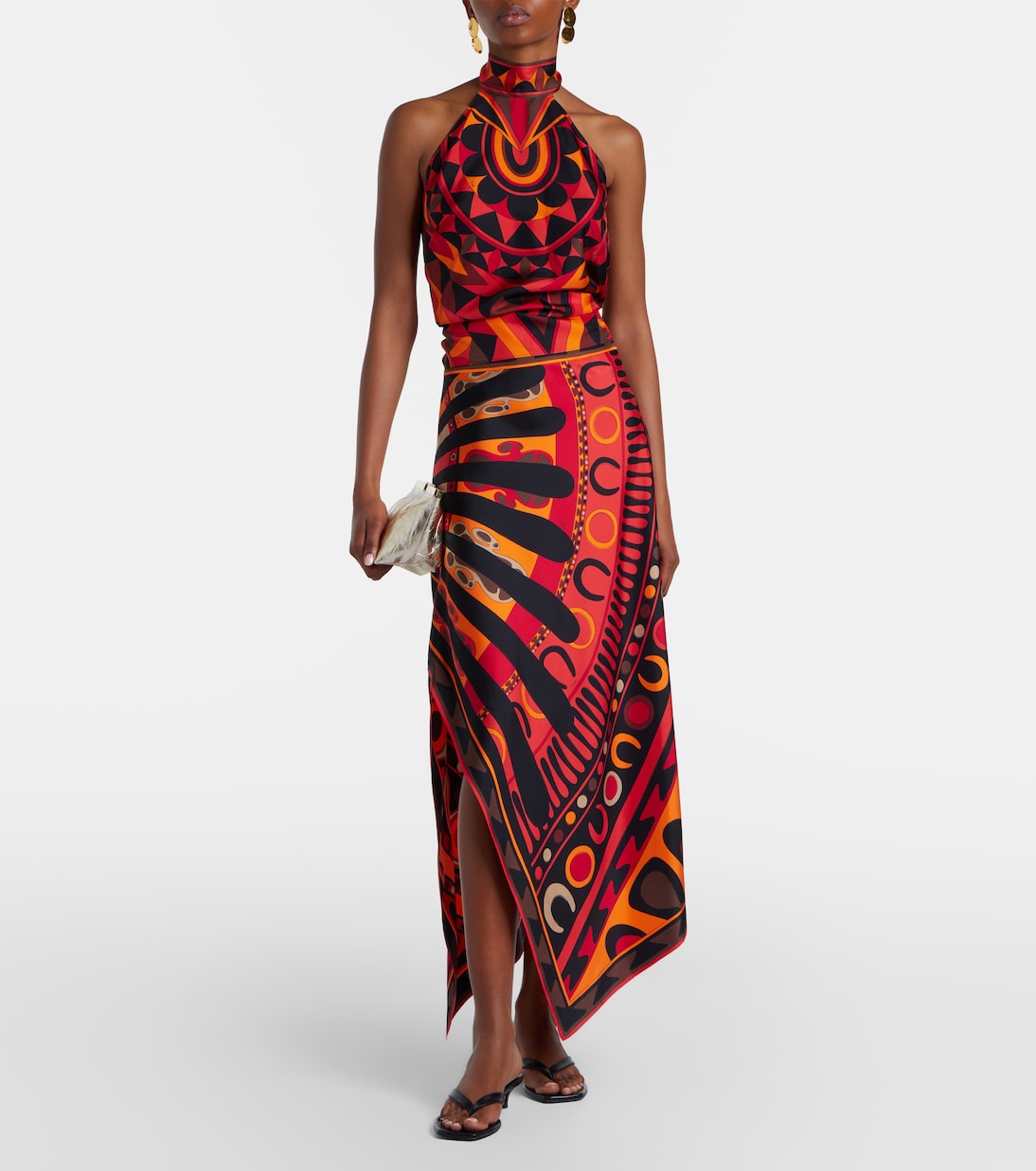 Manuba silk twill top | Pucci