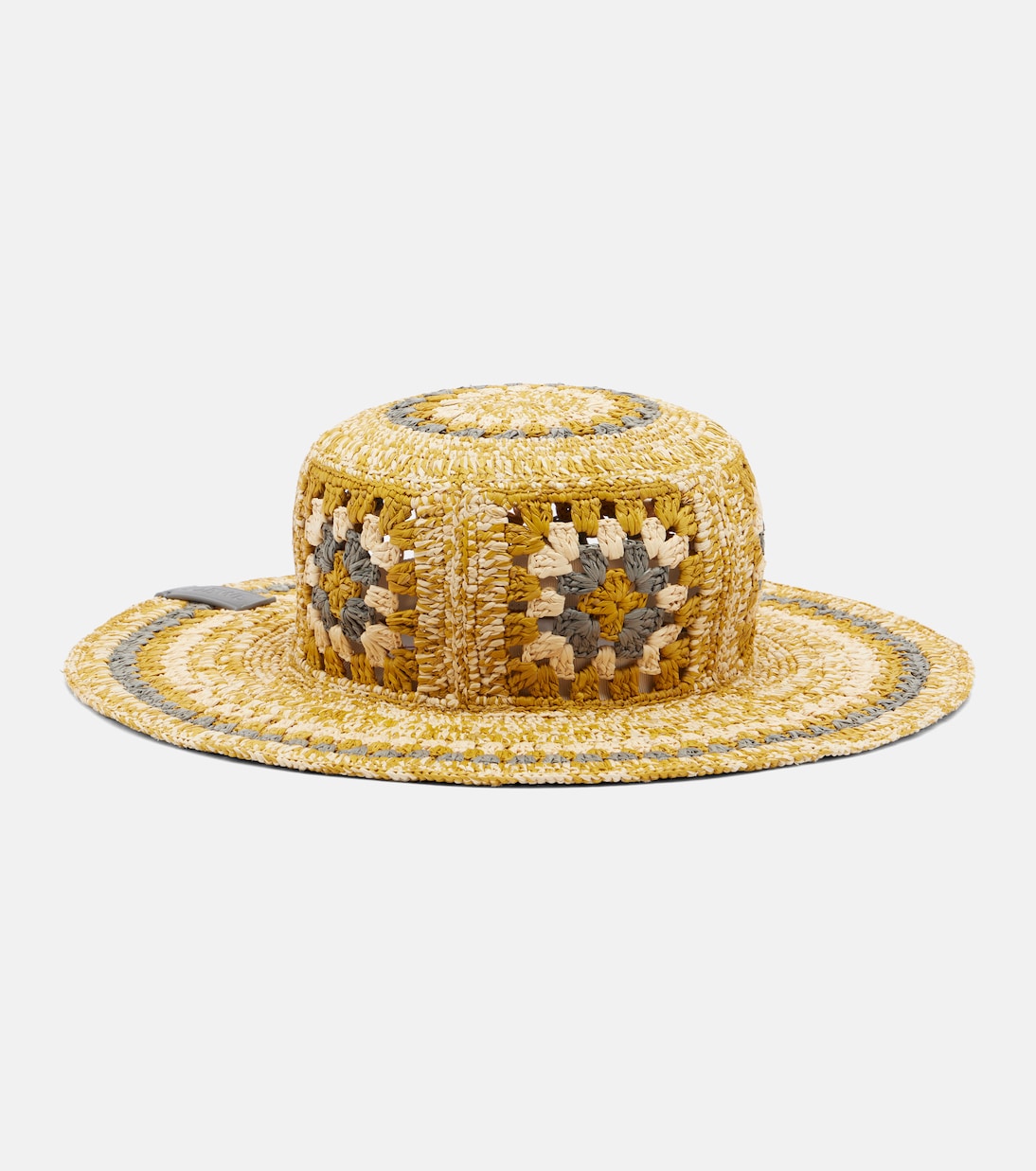 Paula's Ibiza crochet raffia bucket hat | Loewe