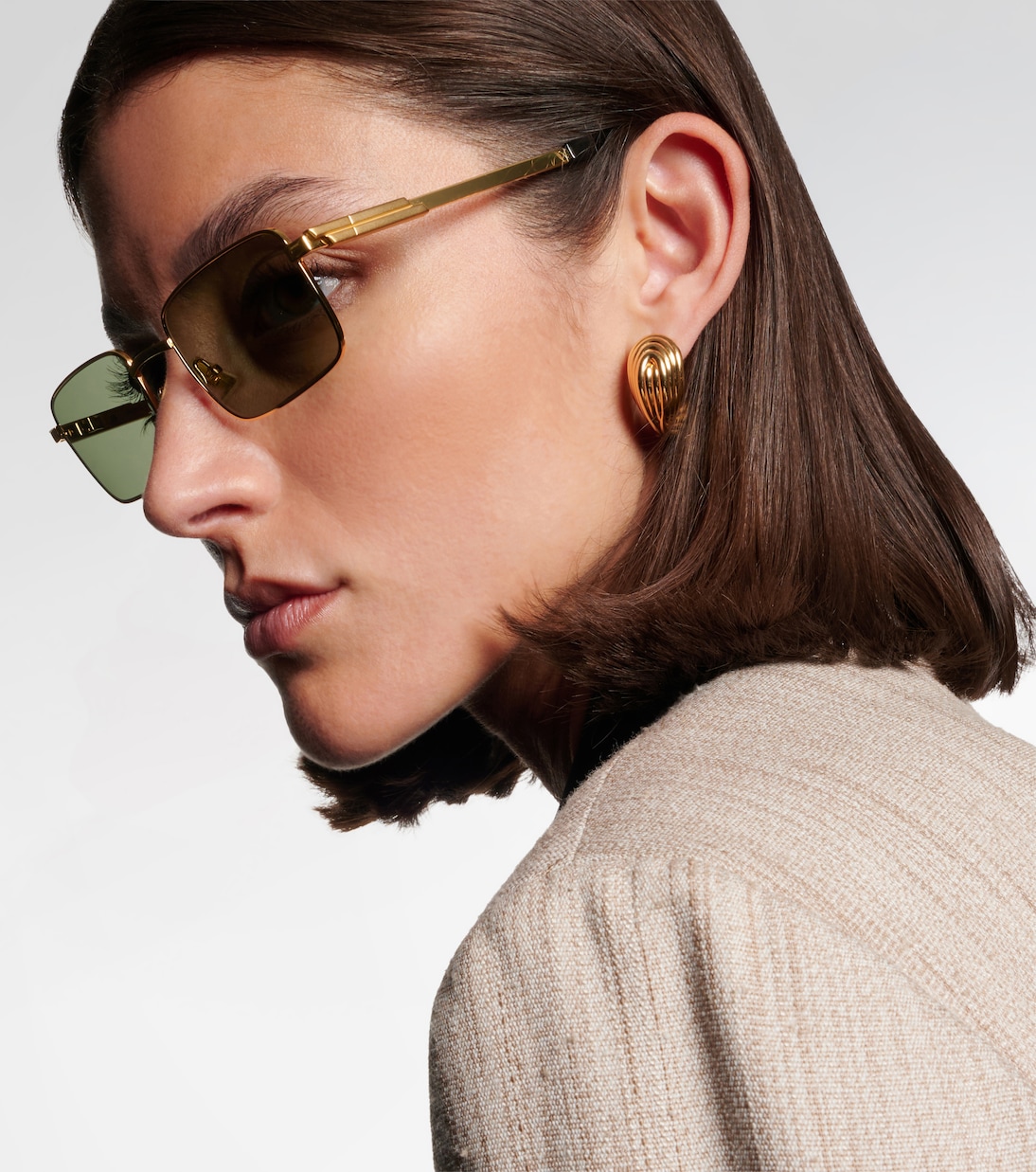 Stretch 렉탱귤러 선글라스 | Bottega Veneta