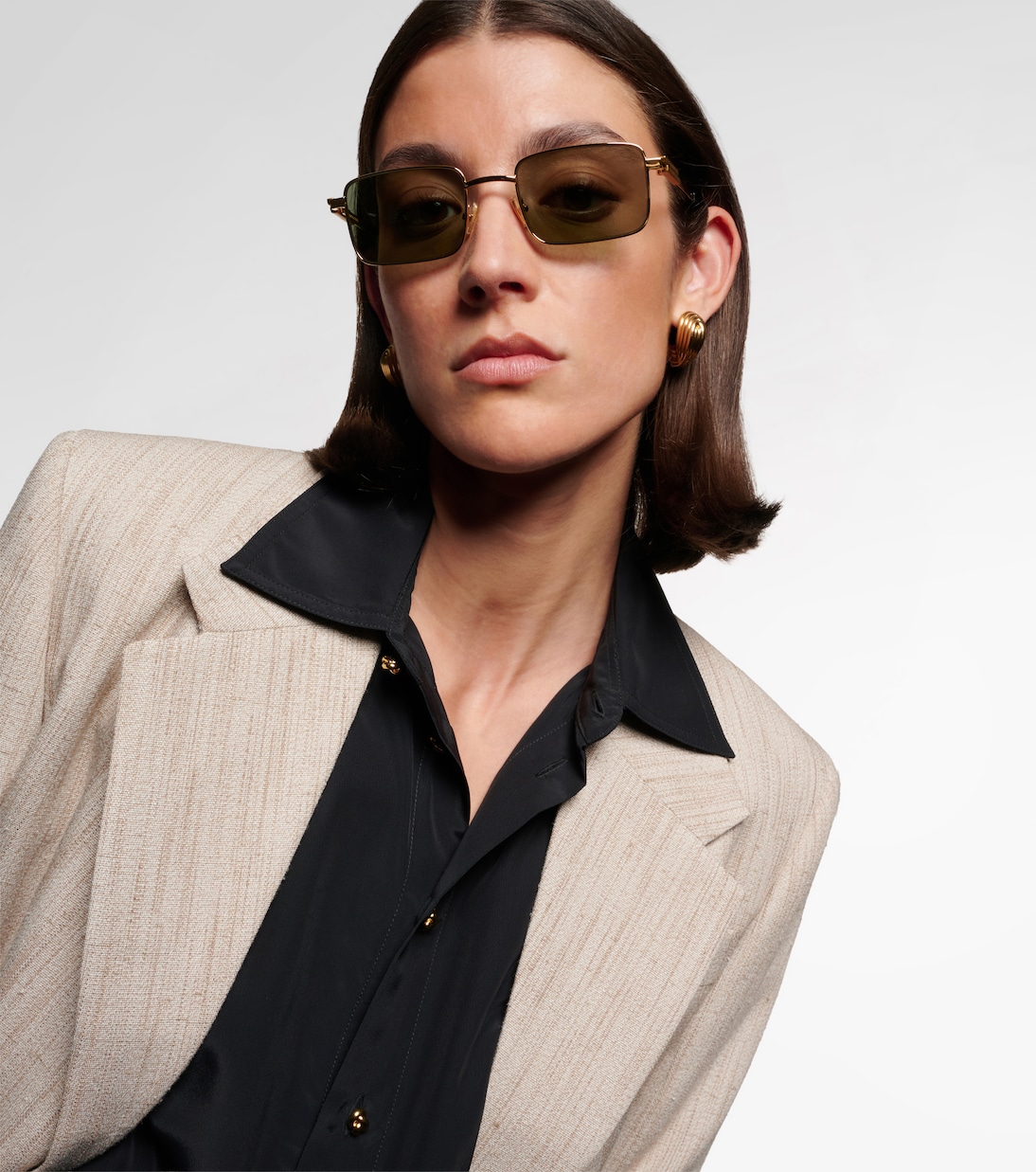 Stretch 렉탱귤러 선글라스 | Bottega Veneta