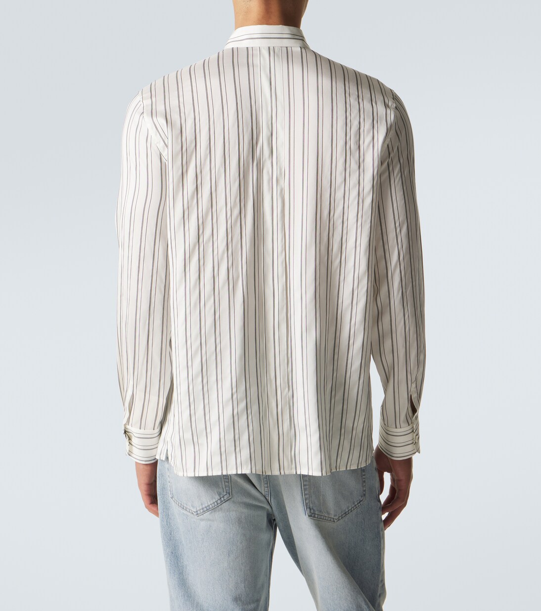 Striped silk shirt | Saint Laurent