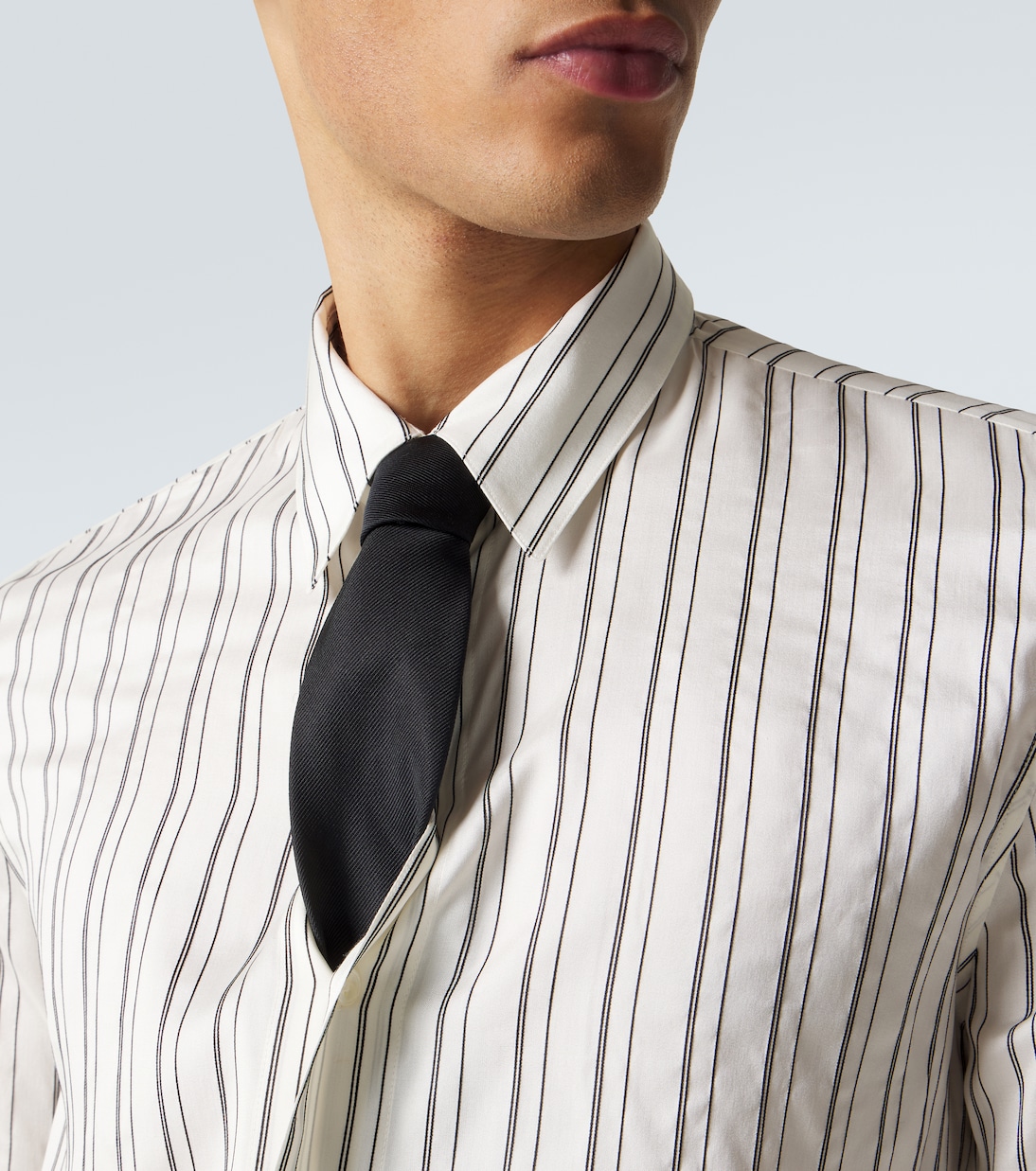 Striped silk shirt | Saint Laurent