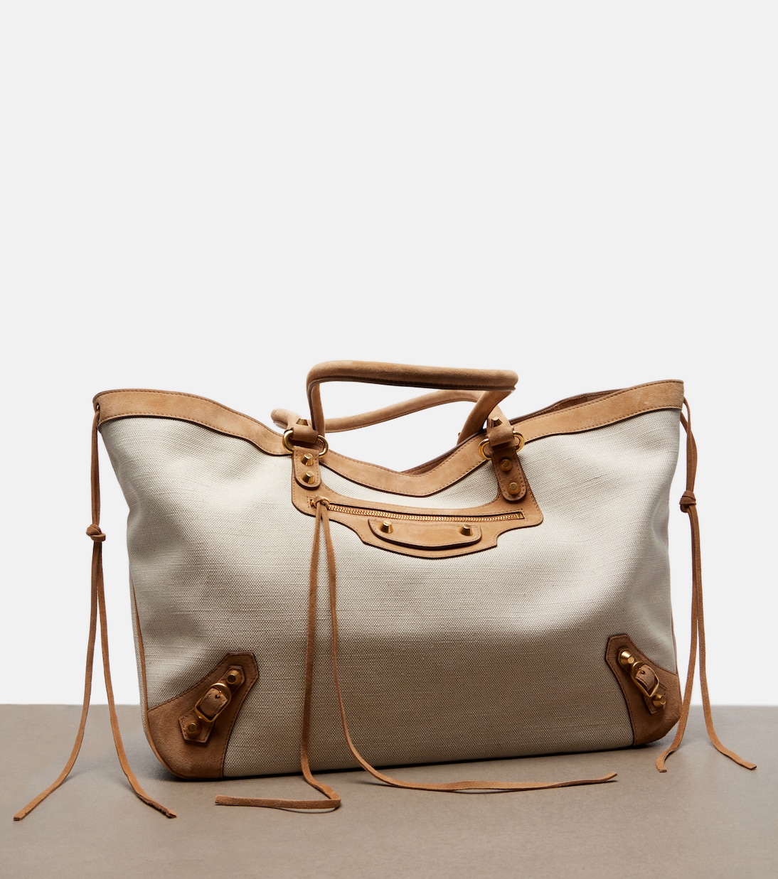 Le City Beach Medium canvas tote bag | Balenciaga