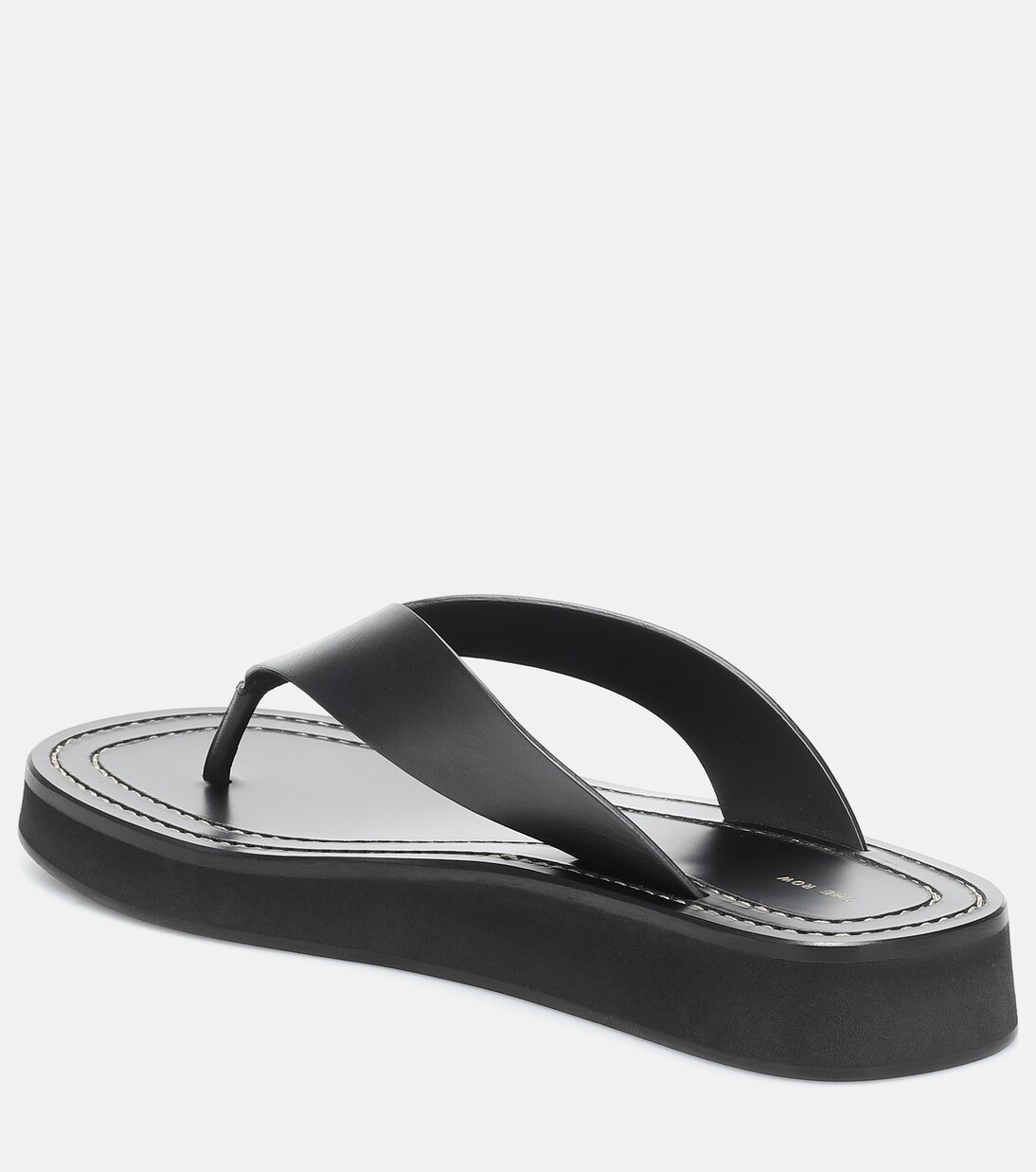 Ginza leather platform slides | The Row