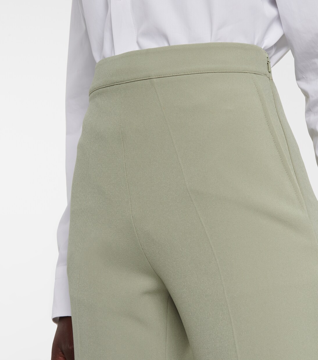 Pantalon droit Goldie en crêpe | Safiyaa