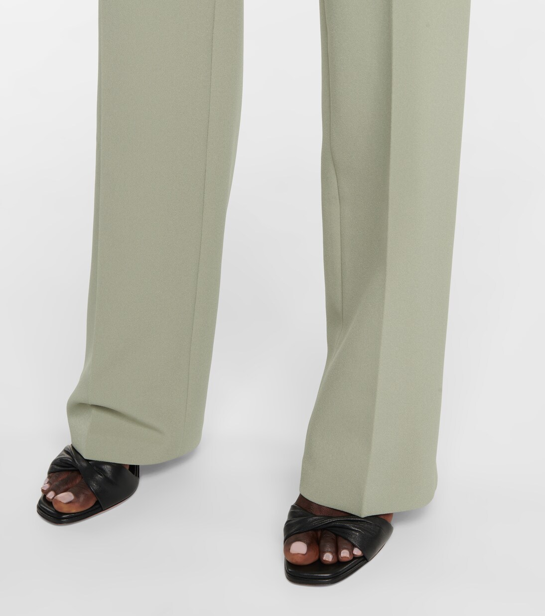 Pantalon droit Goldie en crêpe | Safiyaa