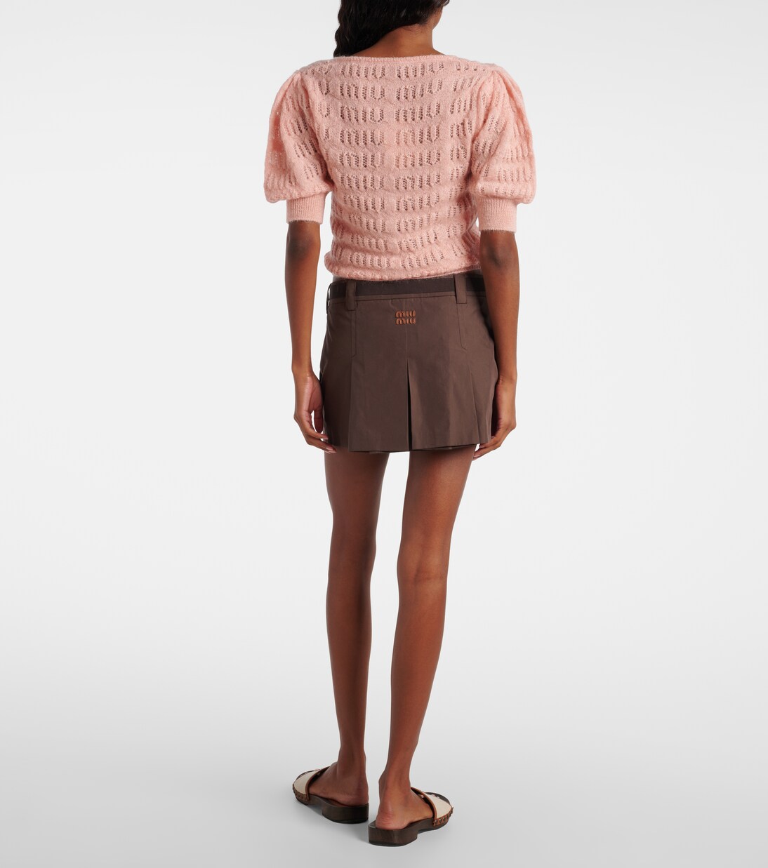 Top en mohair mélangé | Miu Miu