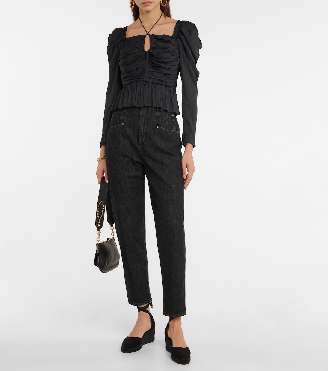 Bluse Mirelle aus Satin | Ulla Johnson