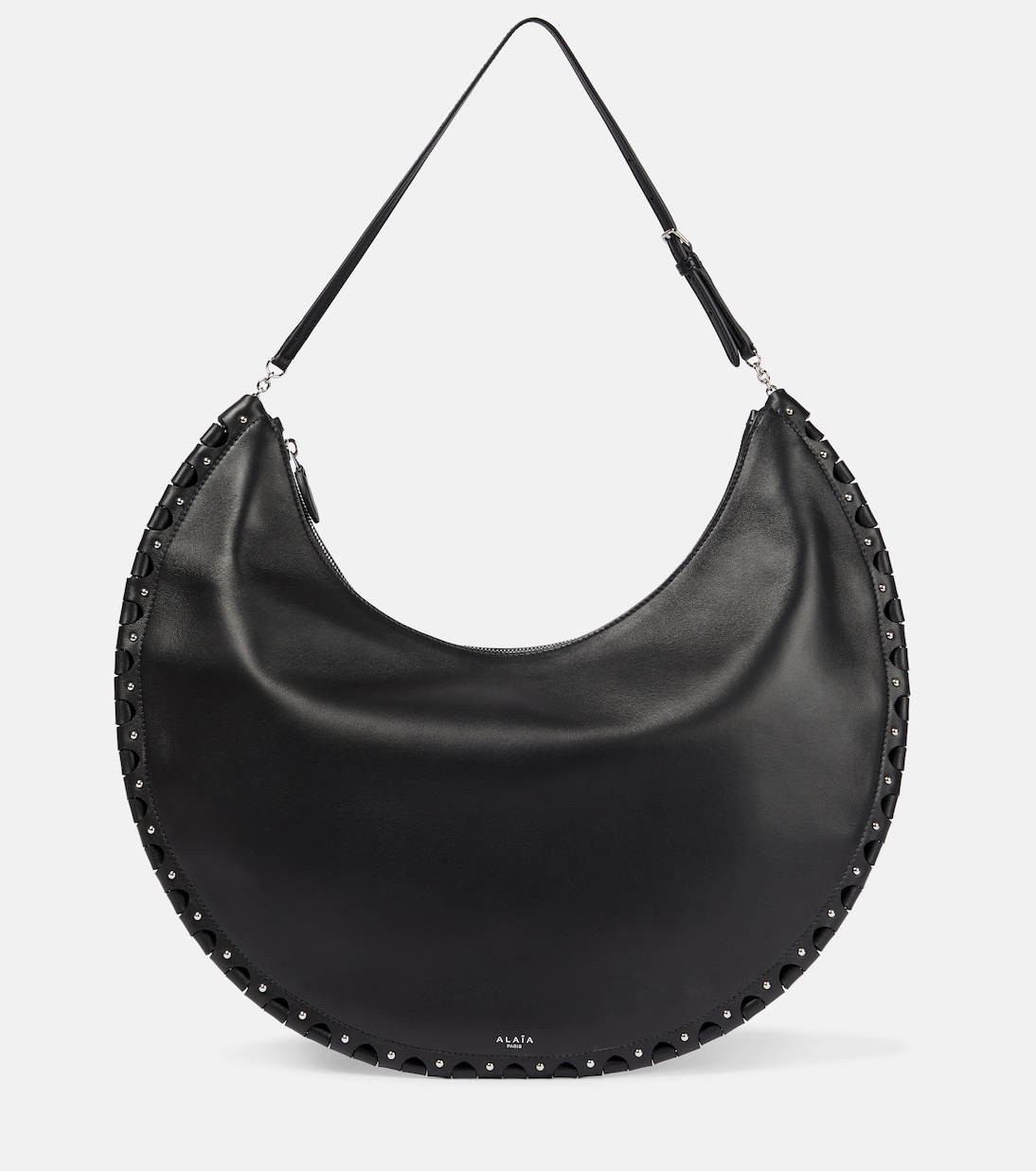 Le Demi-Lune Large leather shoulder bag | Alaïa