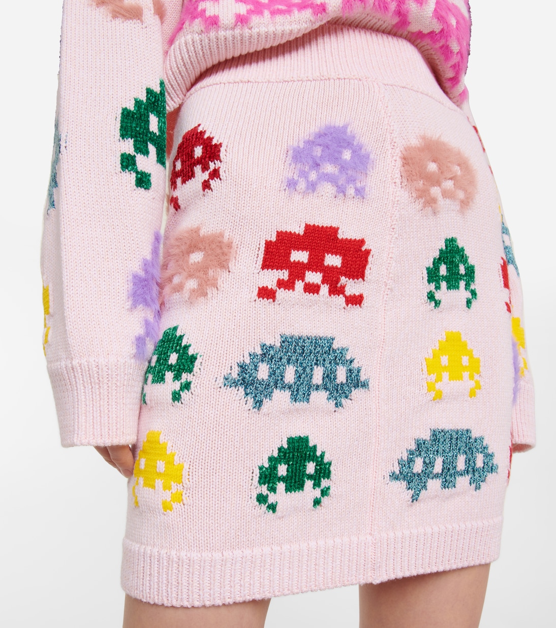 Minifalda de punto en mezcla de lana | Stella McCartney