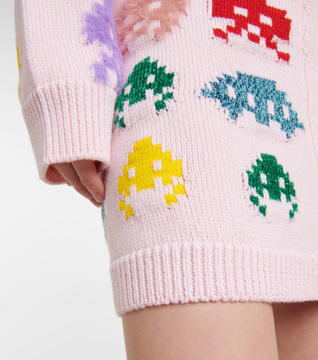 Minifalda de punto en mezcla de lana | Stella McCartney