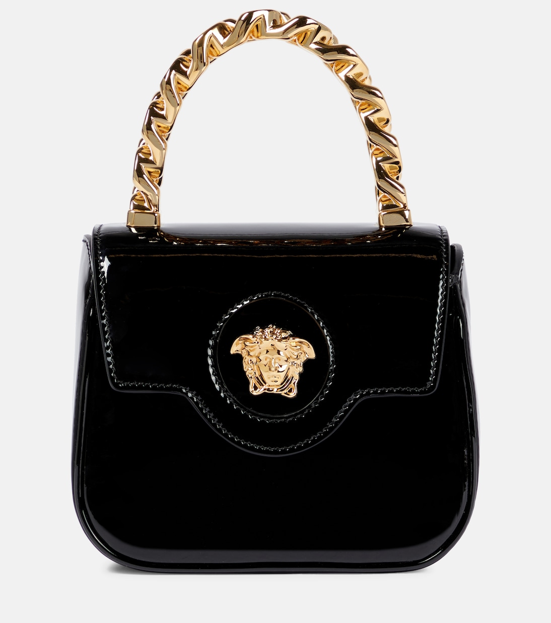 Tote Bag La Medusa Mini aus Lackleder | Versace