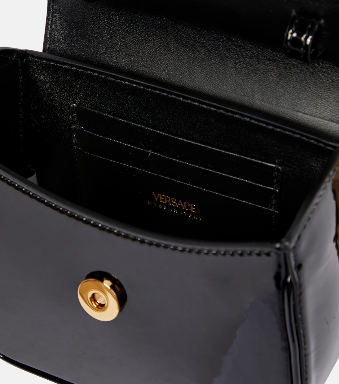 Tote Bag La Medusa Mini aus Lackleder | Versace