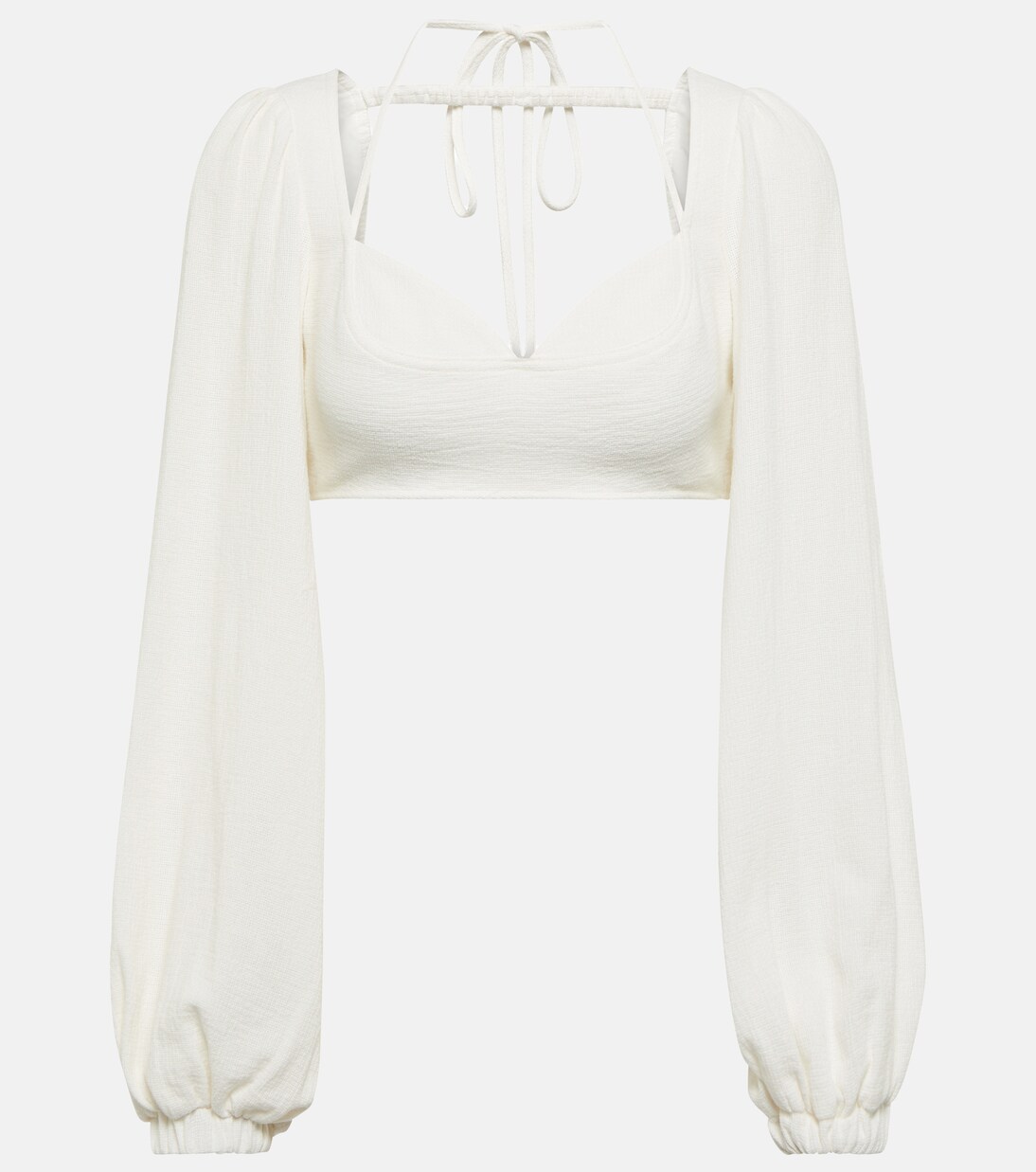 Cropped-Top Enya aus Baumwoll-Gaze | Simkhai