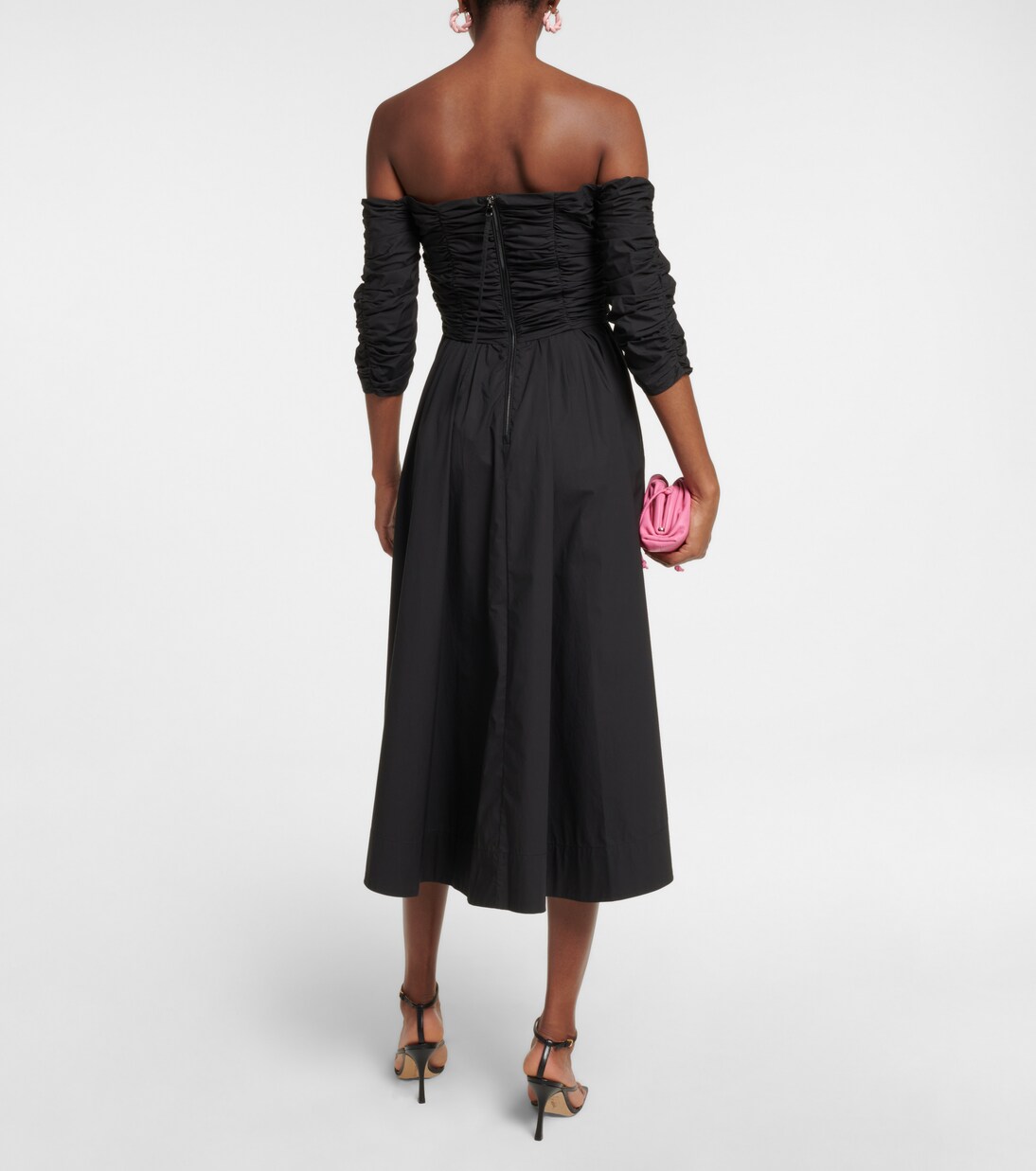 Robe midi Poplin Power à encolure bardot | Dorothee Schumacher