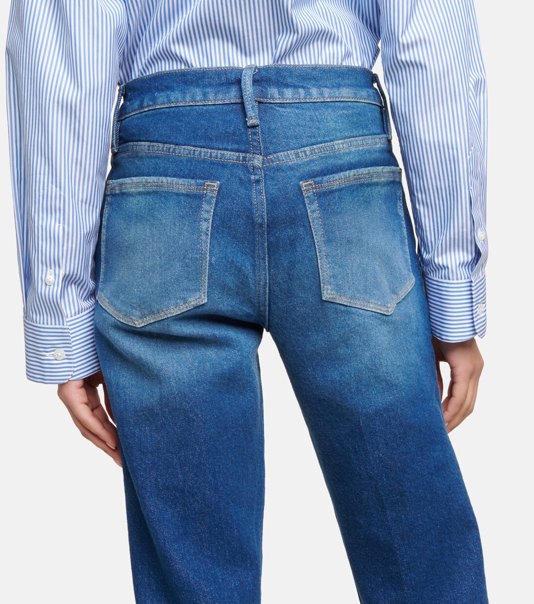 Mid-Rise Straight Jeans Le Nouveau | Frame