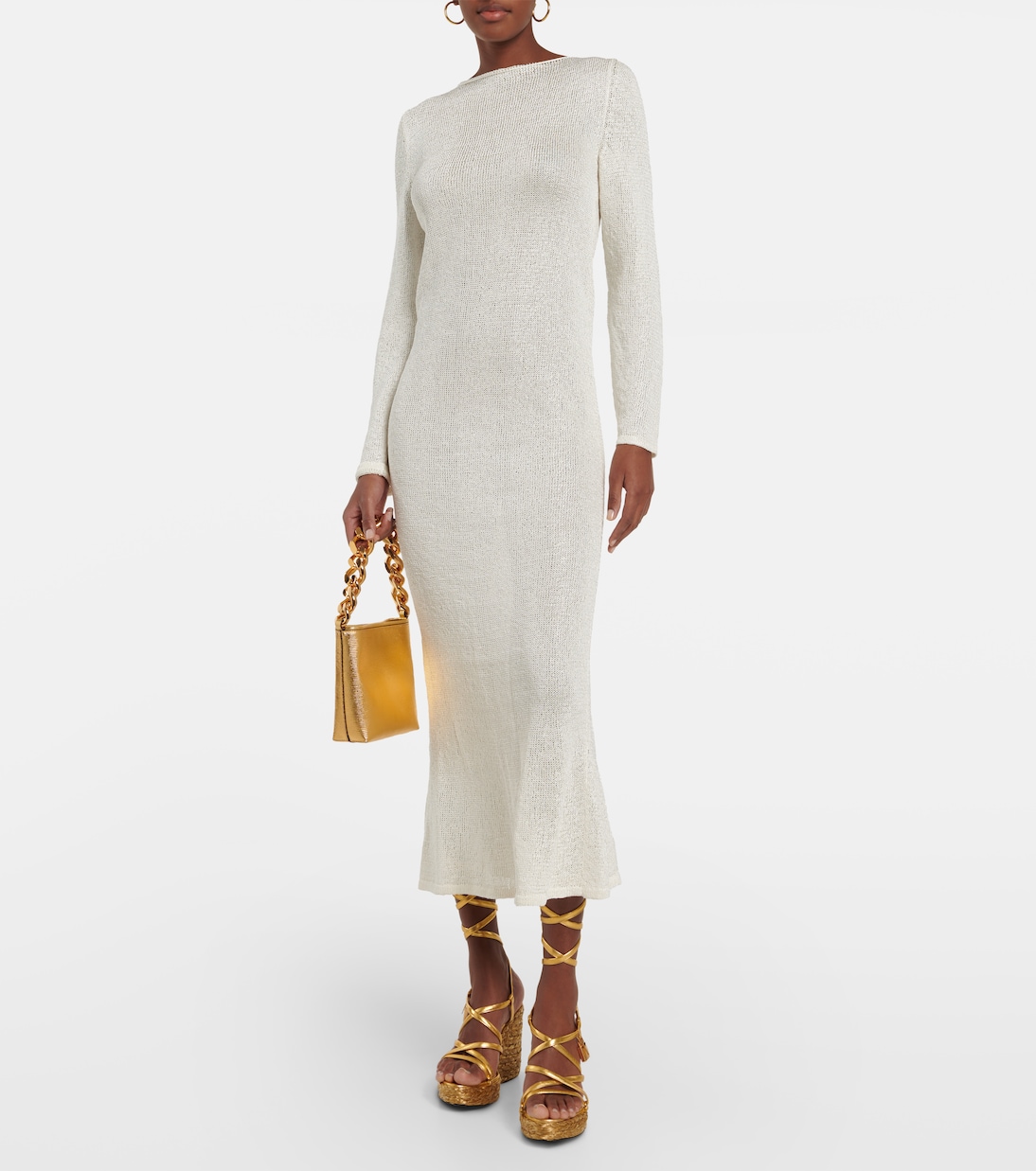 Padlock leather wedge sandals | Tom Ford