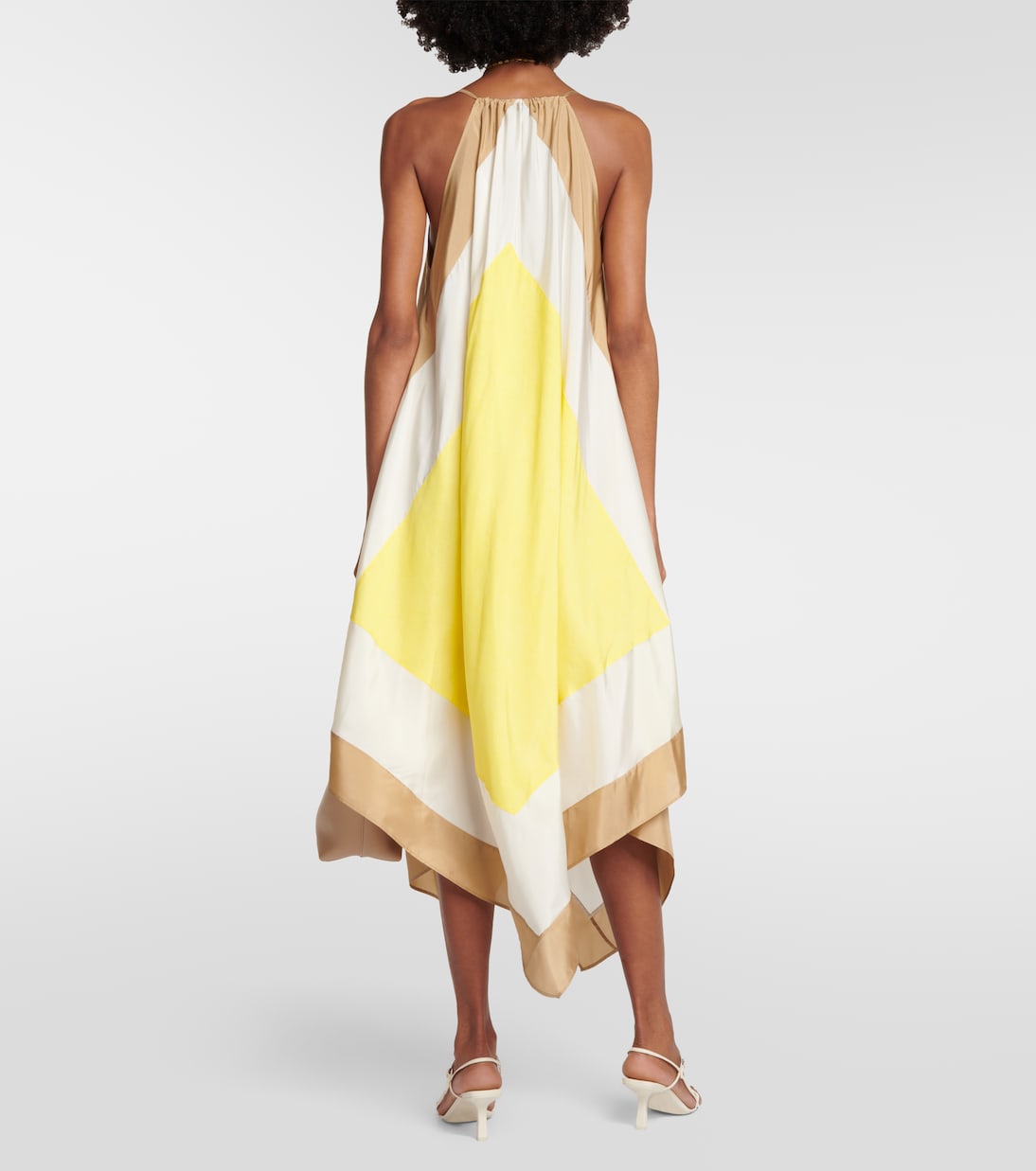 Robe longue Devonshire en soie | Joseph
